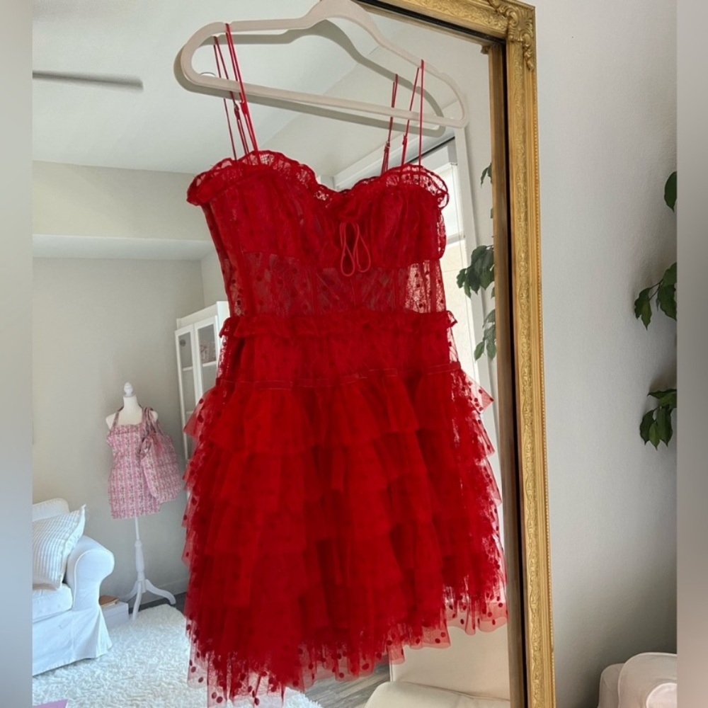 Red Lace Dress from For Love and Lemons